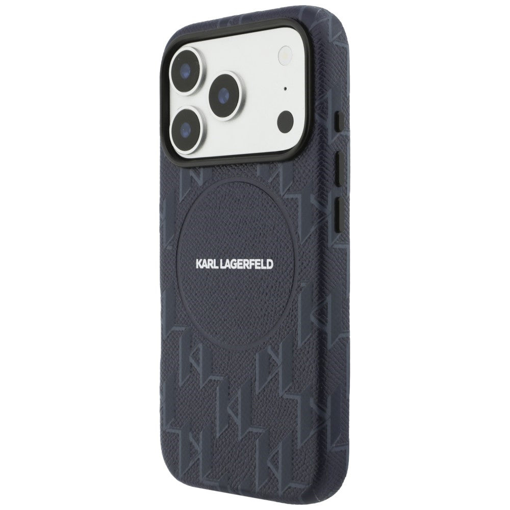 Futrola MagSafe za Apple iPhone 17 Pro, Karl Lagerfeld, KL Monogram Logo, Plava