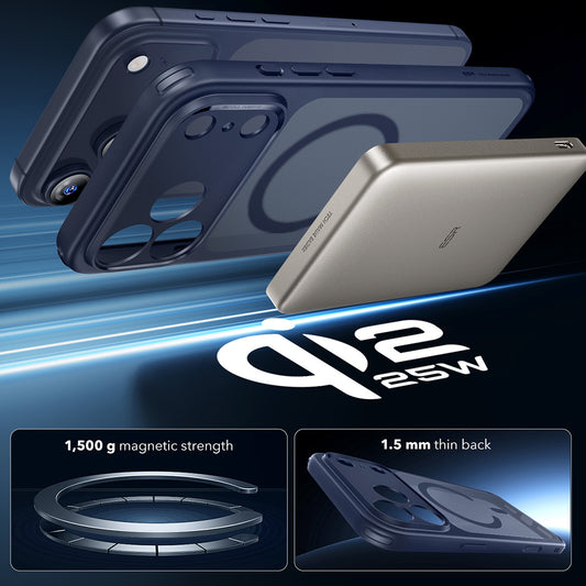 Futrola MagSafe za Apple iPhone 17 Pro Max, ESR, Classic Hybrid, Satensko Plava