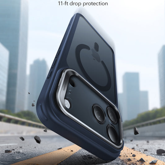 Husa MagSafe za Apple iPhone 17 Pro Max, ESR, Classic Hybrid Kickstand, Plava Satinirana