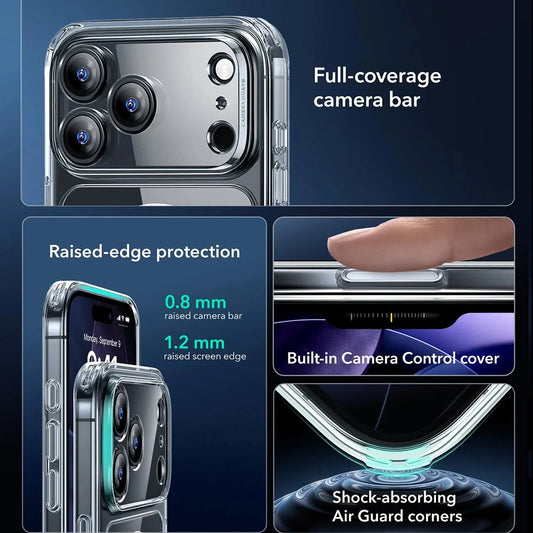 Futrola MagSafe za Apple iPhone 17 Pro Max, ESR, Classic Hybrid, Prozirna