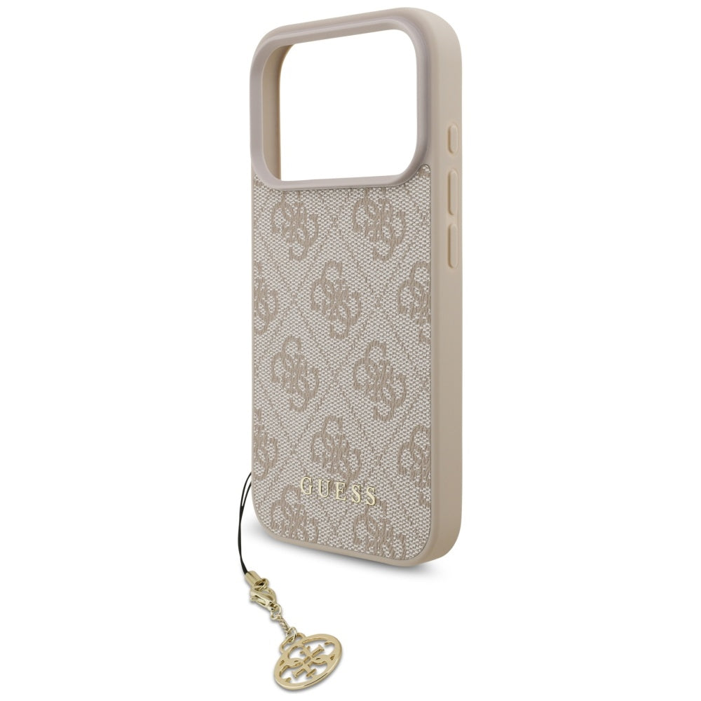 Futrola MagSafe za Apple iPhone 17 Pro Max, Guess, 4G Charm Cradle, Roza