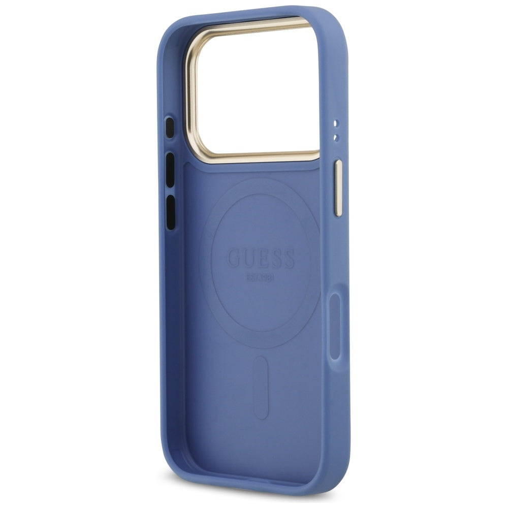 MagSafe futrola za Apple iPhone 17 Pro Max, Guess, 4G Stripe, Plava