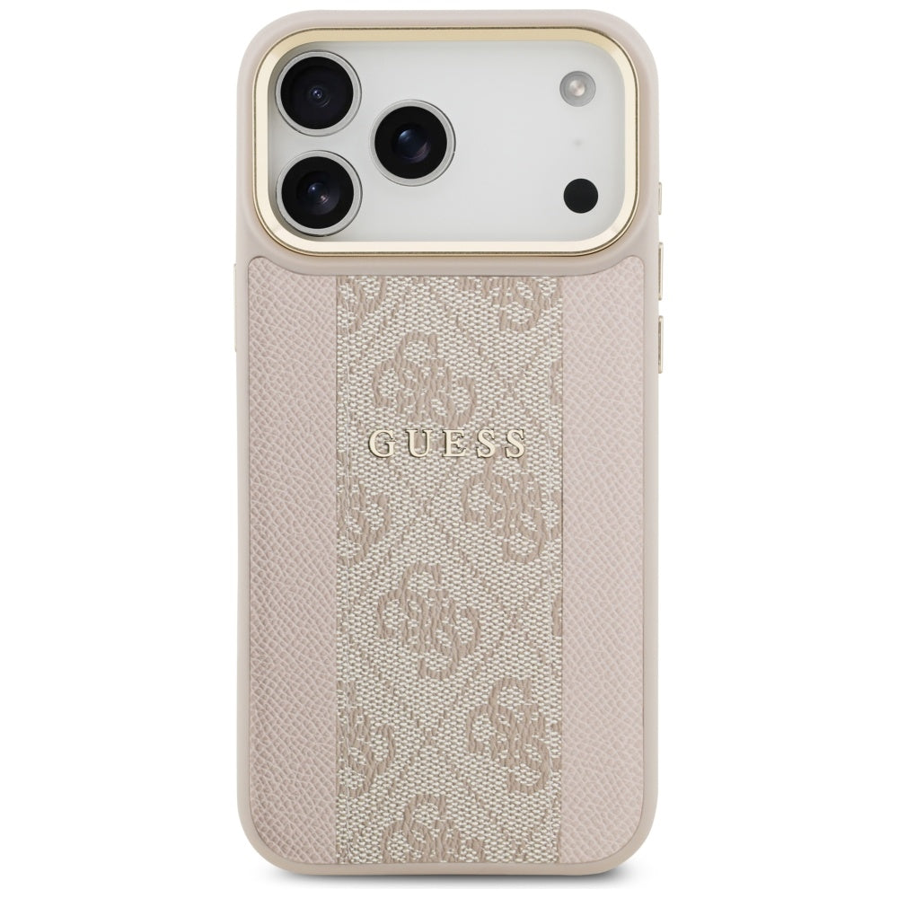 MagSafe futrola za Apple iPhone 17 Pro Max, Guess, 4G Stripe, Roza