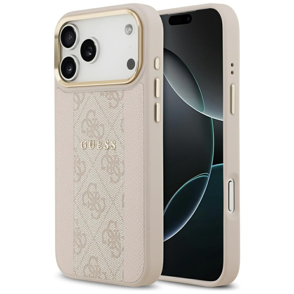 MagSafe futrola za Apple iPhone 17 Pro Max, Guess, 4G Stripe, Roza