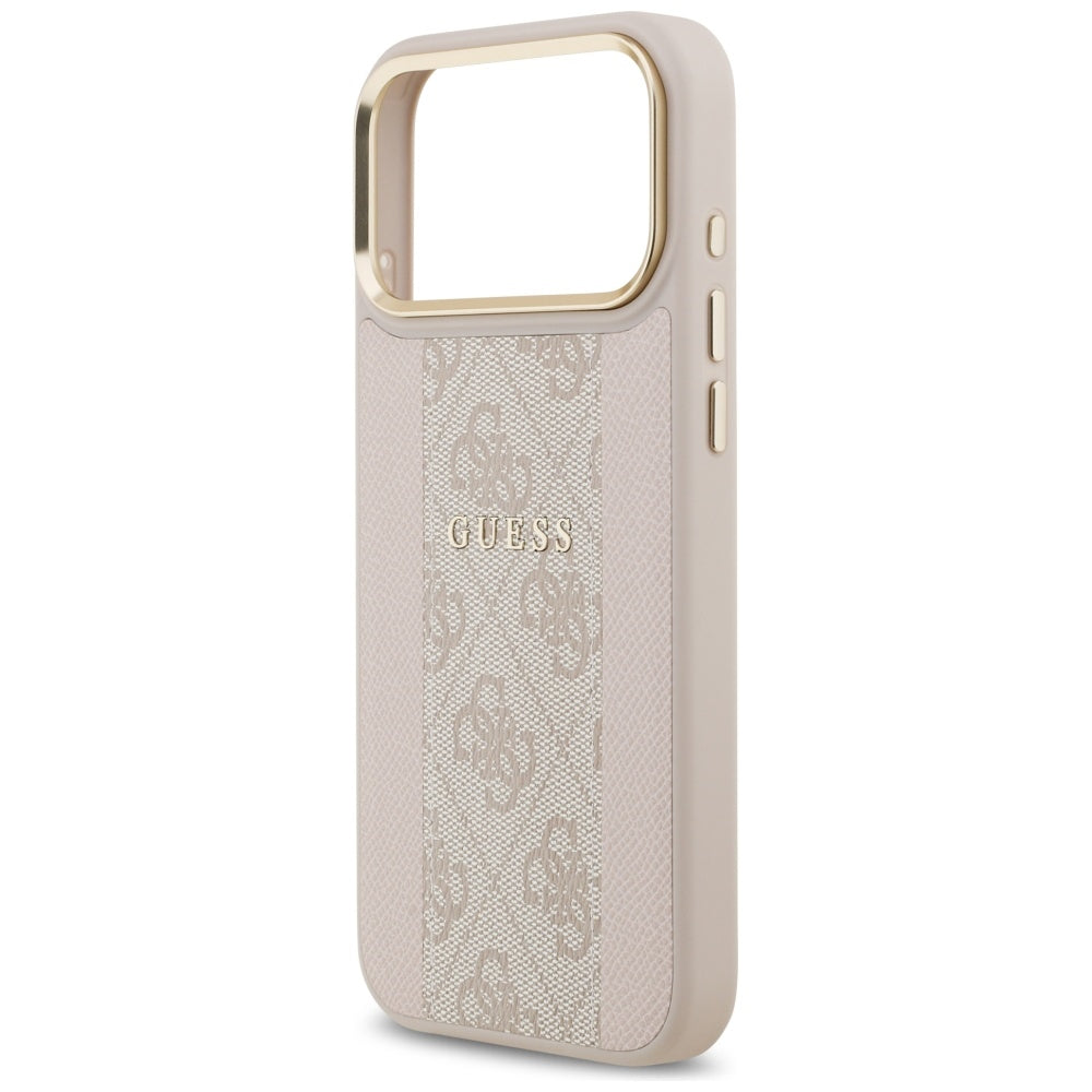 MagSafe futrola za Apple iPhone 17 Pro Max, Guess, 4G Stripe, Roza