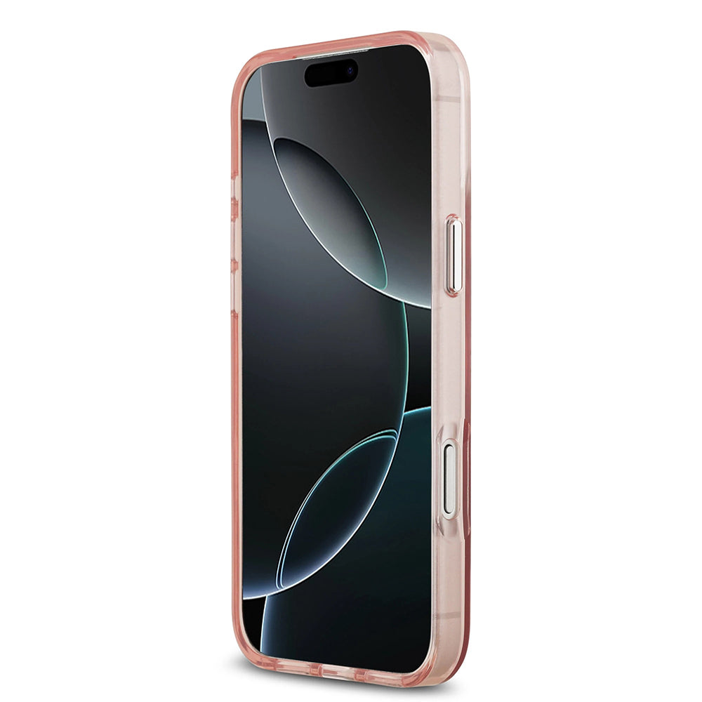 Futrola MagSafe za Apple iPhone 17 Pro Max, Guess, IML Gradient Triangle Logo, Roza