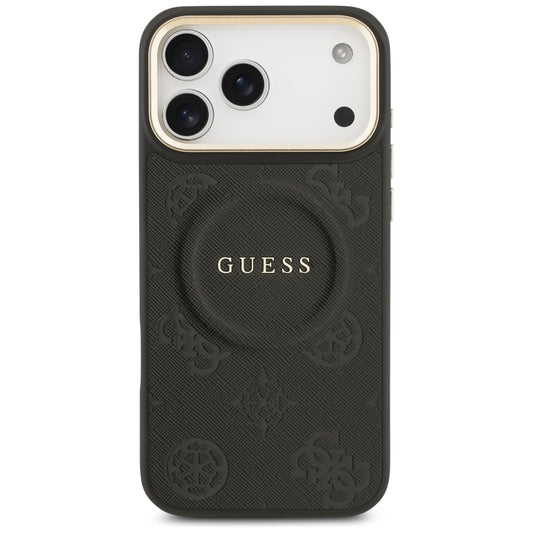 MagSafe futrola za Apple iPhone 17 Pro Max, Guess, Peony Hot Stamp, Crna