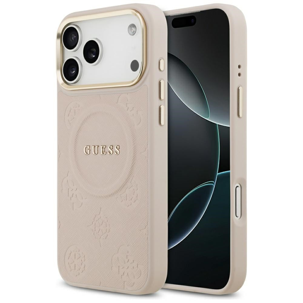 MagSafe futrola za Apple iPhone 17 Pro Max, Guess, Peony Hot Stamp, Roza