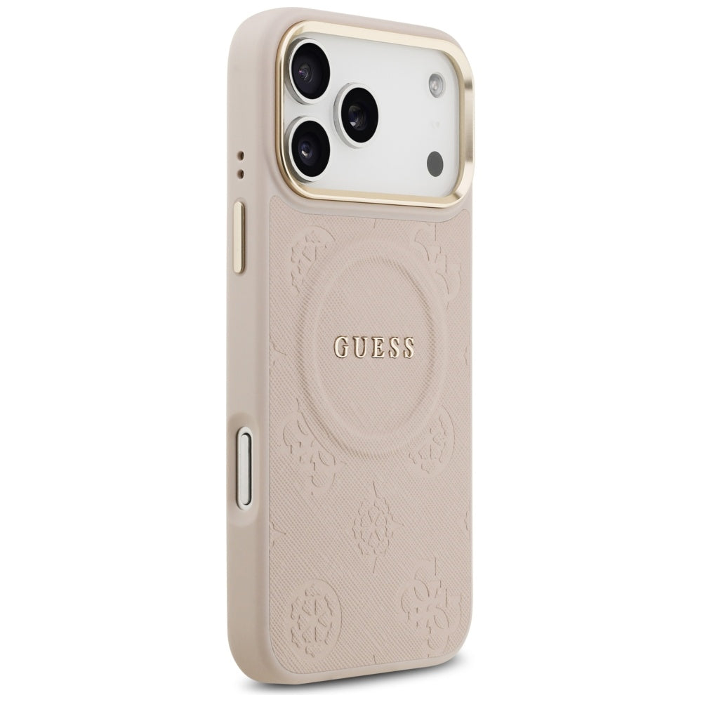 MagSafe futrola za Apple iPhone 17 Pro Max, Guess, Peony Hot Stamp, Roza