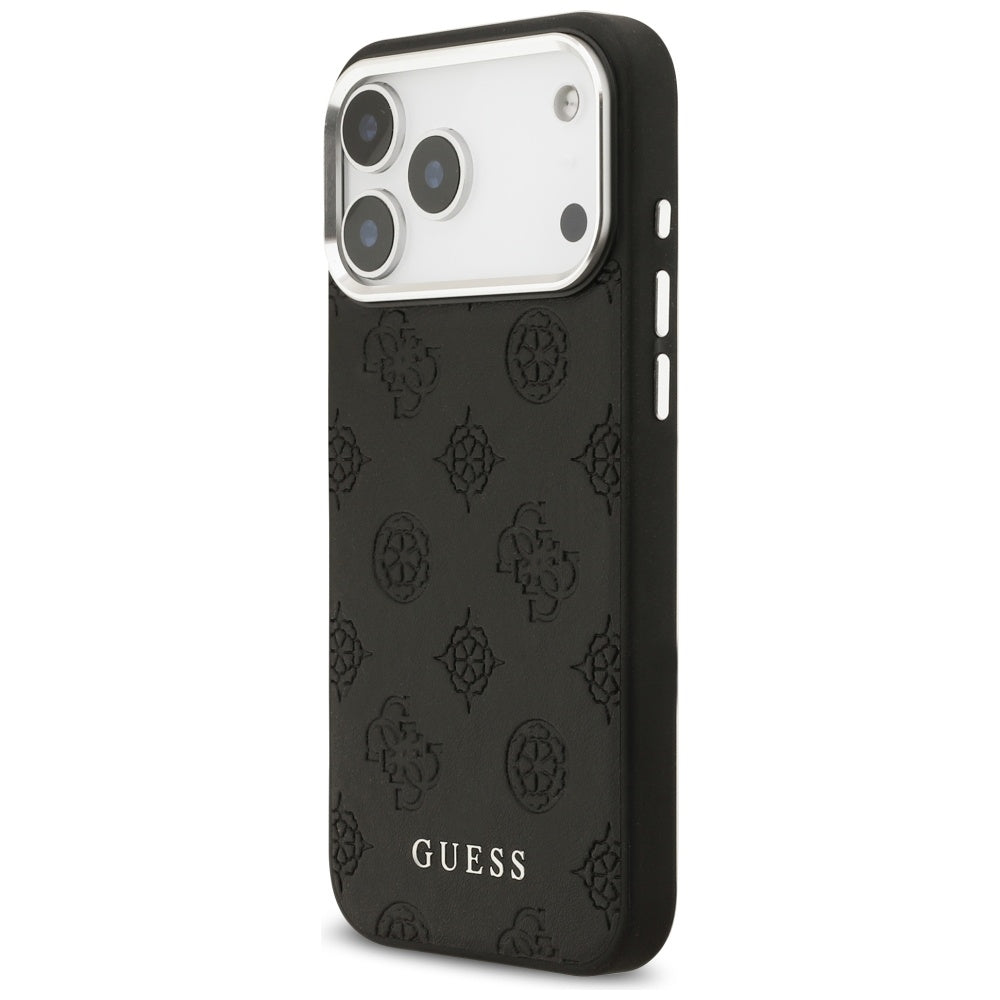 Futrola MagSafe za Apple iPhone 17 Pro Max, Guess, Peony Hot Stamp Script, Crna