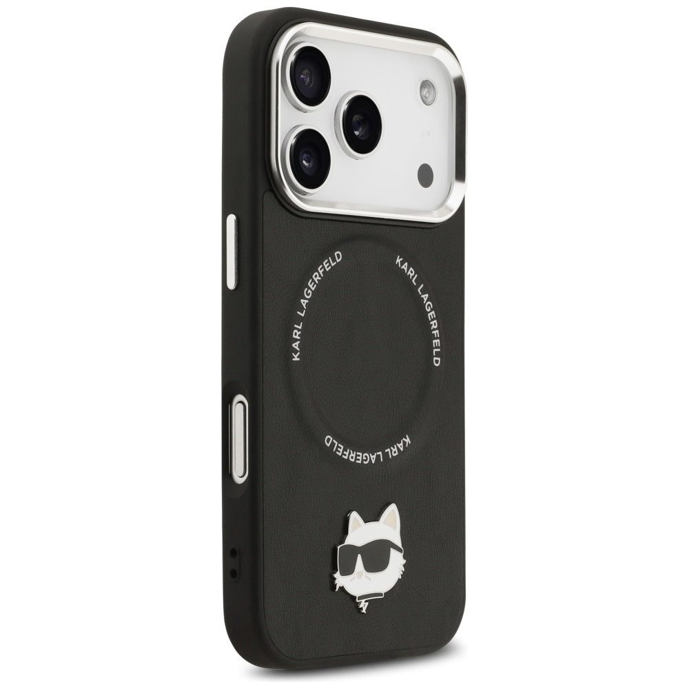 Futrola MagSafe za Apple iPhone 17 Pro Max, Karl Lagerfeld, Choupette Pin, Crna