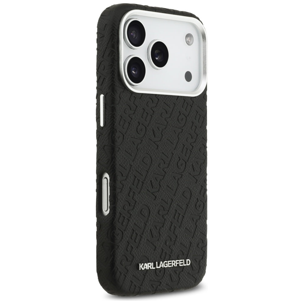 Futrola MagSafe za Apple iPhone 17 Pro Max, Karl Lagerfeld, FW Stamped Karl, Crna