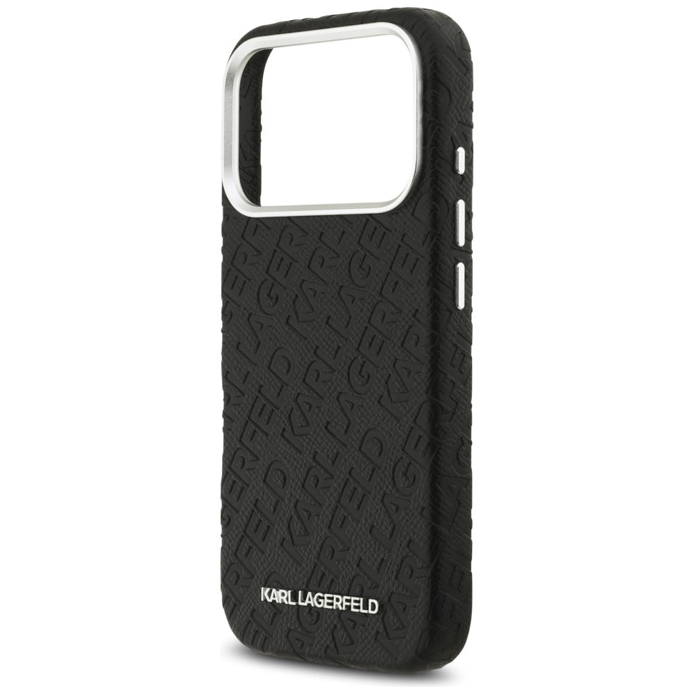 Futrola MagSafe za Apple iPhone 17 Pro Max, Karl Lagerfeld, FW Stamped Karl, Crna