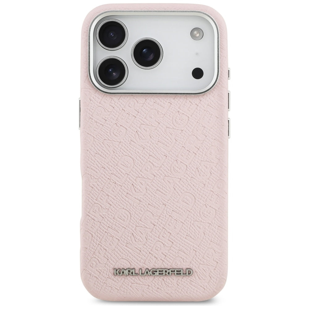 MagSafe futrola za Apple iPhone 17 Pro Max, Karl Lagerfeld, FW Stamped Karl, Roza