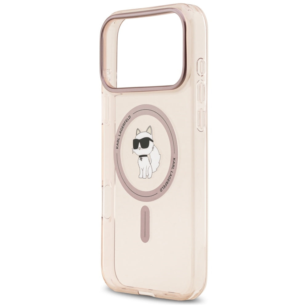 Futrola MagSafe za Apple iPhone 17 Pro Max, Karl Lagerfeld, IML Choupette, Roza