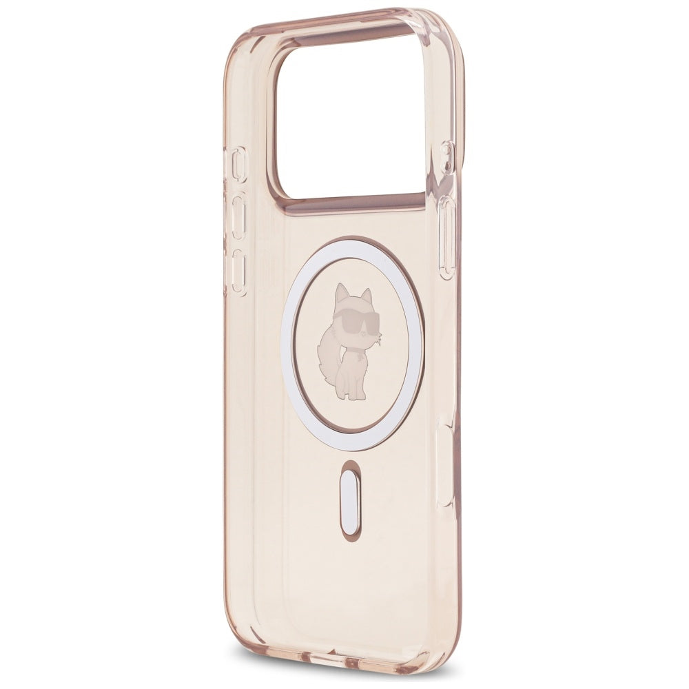 Futrola MagSafe za Apple iPhone 17 Pro Max, Karl Lagerfeld, IML Choupette, Roza