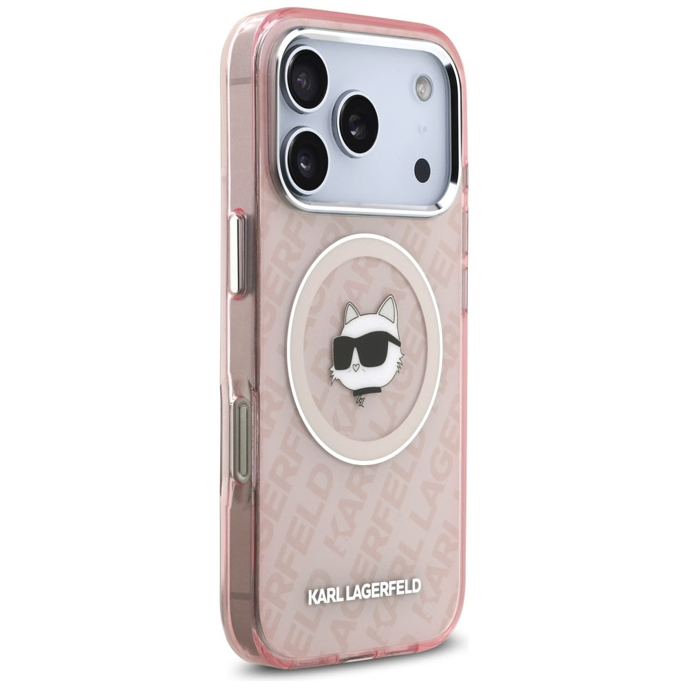 Futrola MagSafe za Apple iPhone 17 Pro Max, Karl Lagerfeld, IML Choupette`s Head, Roza