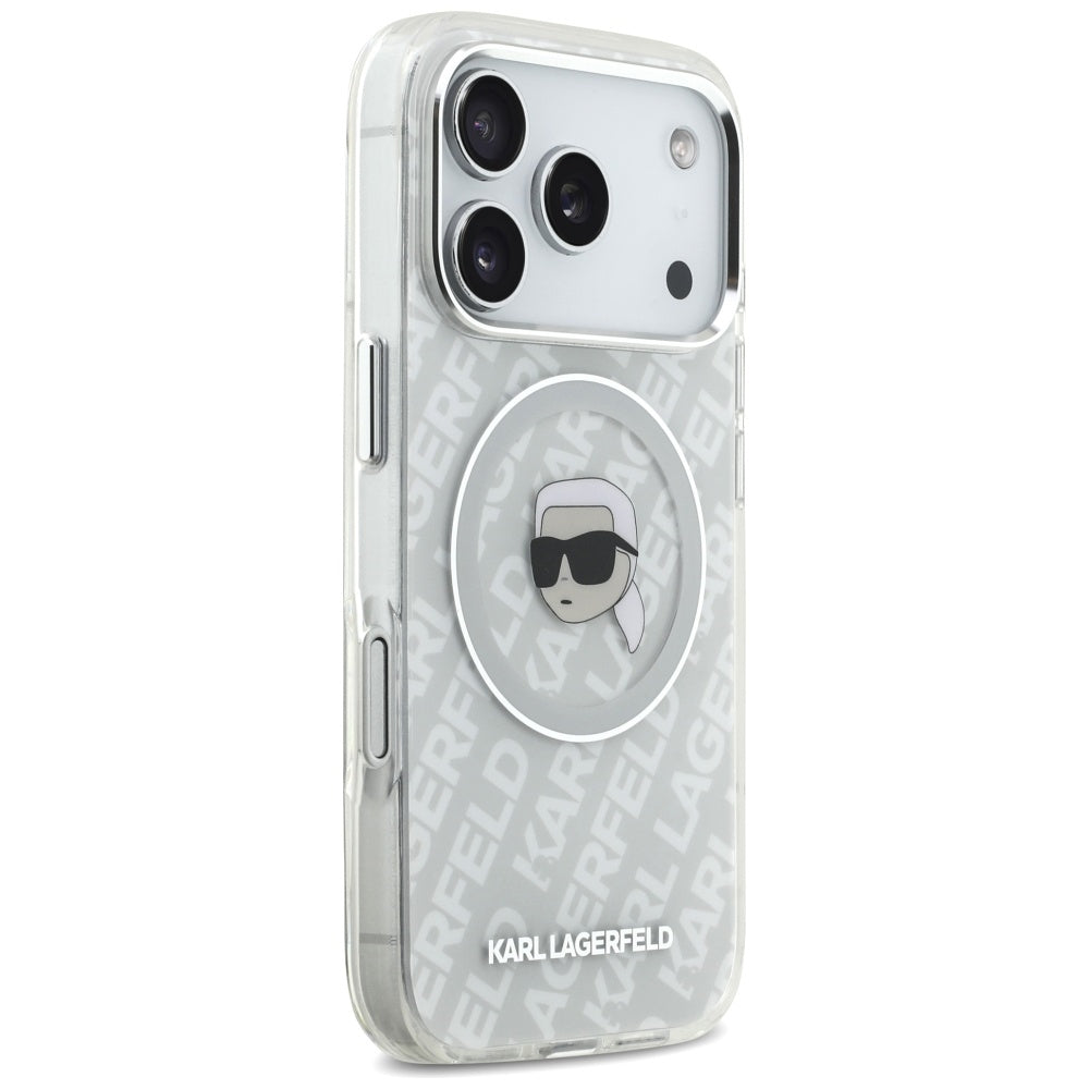 Husa MagSafe za Apple iPhone 17 Pro Max, Karl Lagerfeld, IML Karl`s Head, Siva
