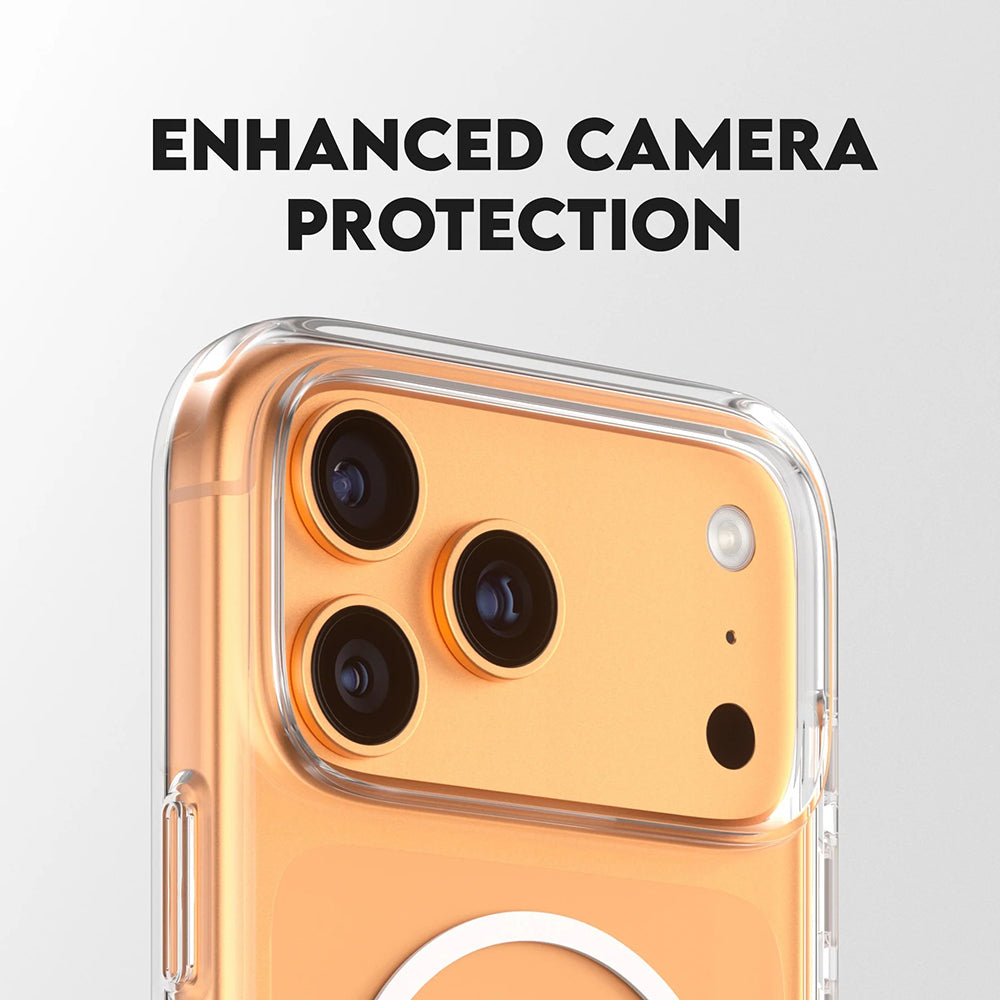 Futrola MagSafe za Apple iPhone 17 Pro Max, PanzerGlass, Care Feature Kickstand, Bijela Prozirna