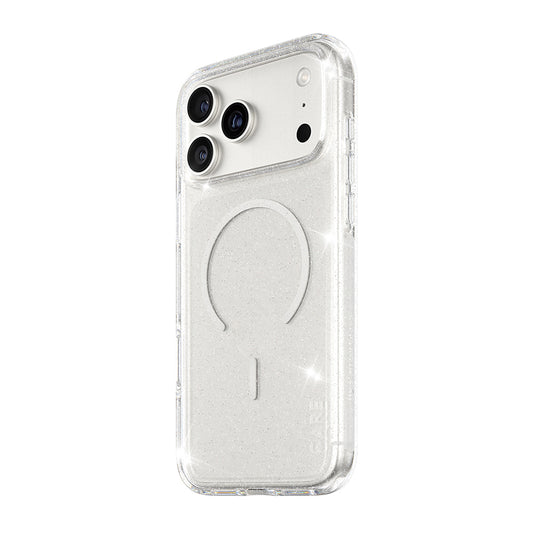 Futrola MagSafe za Apple iPhone 17 Pro Max, PanzerGlass, Care Urban Explorer Star Lit, Bijela Prozirna