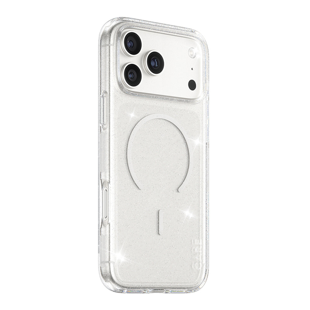 Futrola MagSafe za Apple iPhone 17 Pro Max, PanzerGlass, Care Urban Explorer Star Lit, Bijela Prozirna