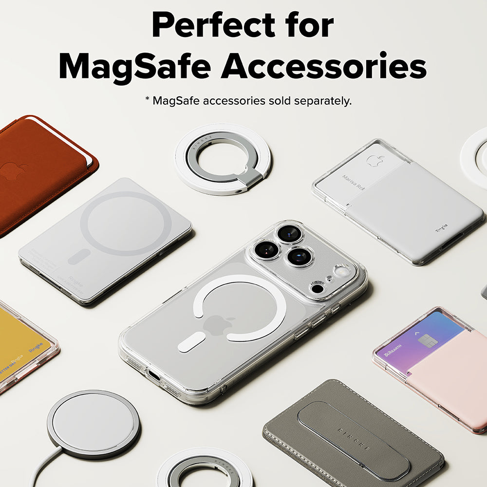 Futrola MagSafe za Apple iPhone 17 Pro Max, Ringke, Fusion, Mat Transparent