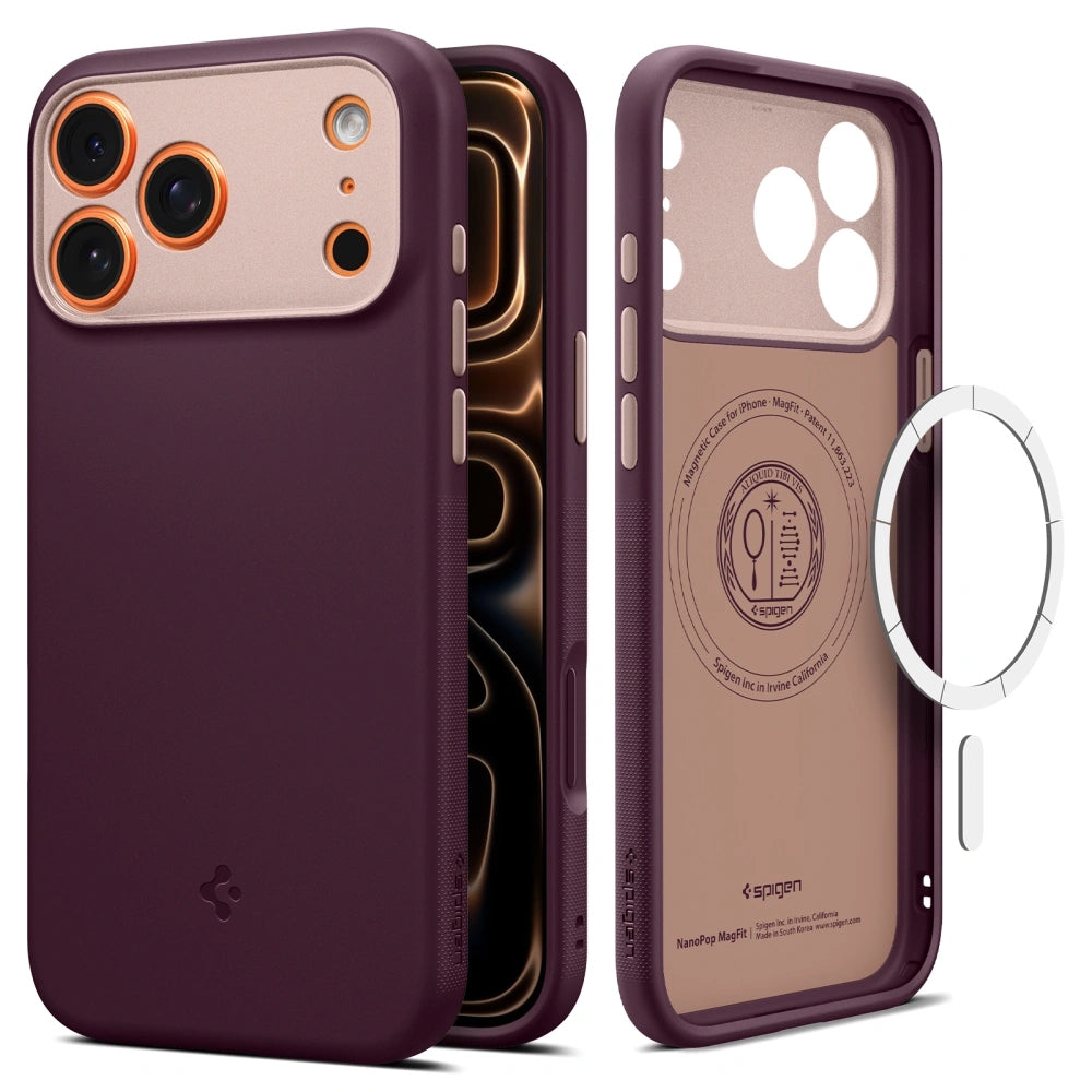 MagSafe futrola za Apple iPhone 17 Pro Max, Spigen, Caseology Nano Pop, Višnja ACS10261