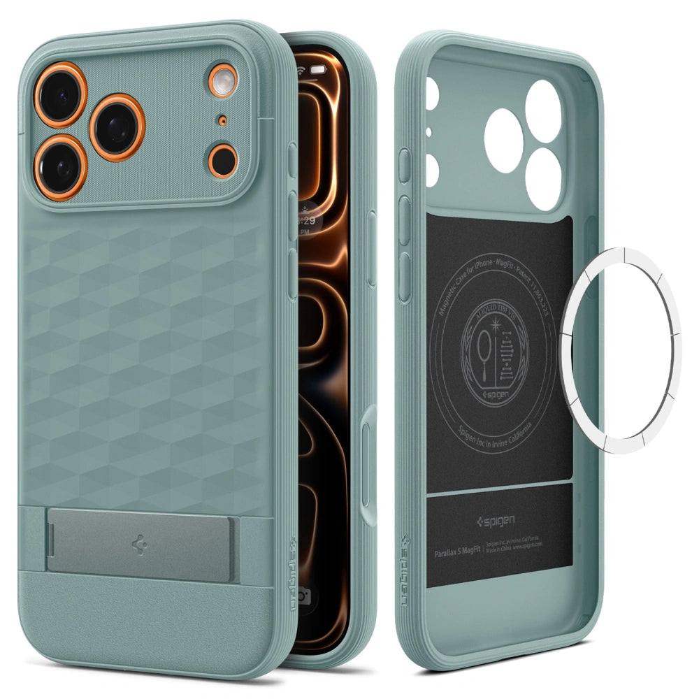 MagSafe futrola za Apple iPhone 17 Pro Max, Spigen, Caseology Parallax S, Zelena ACS09912