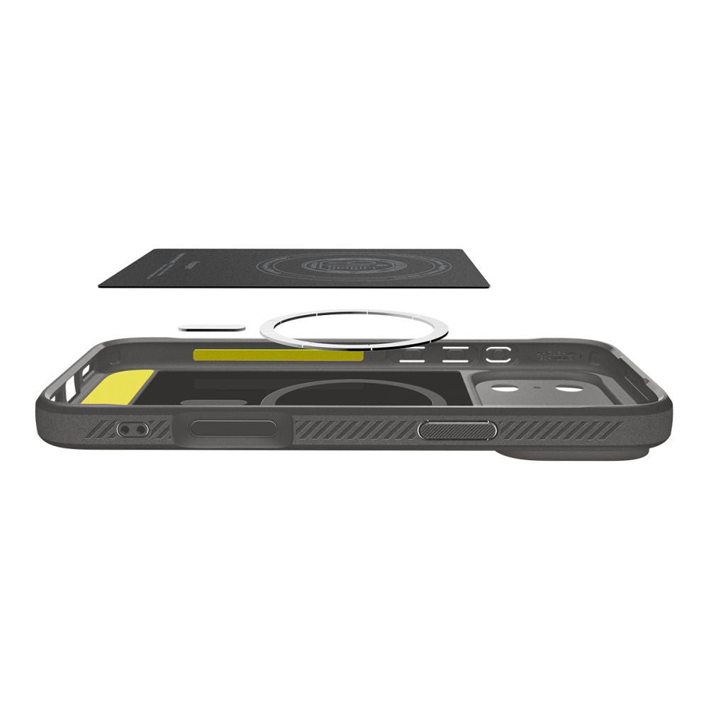 MagSafe futrola za Apple iPhone 17 Pro Max, Spigen, Rugged Armor, Siva ACS10264