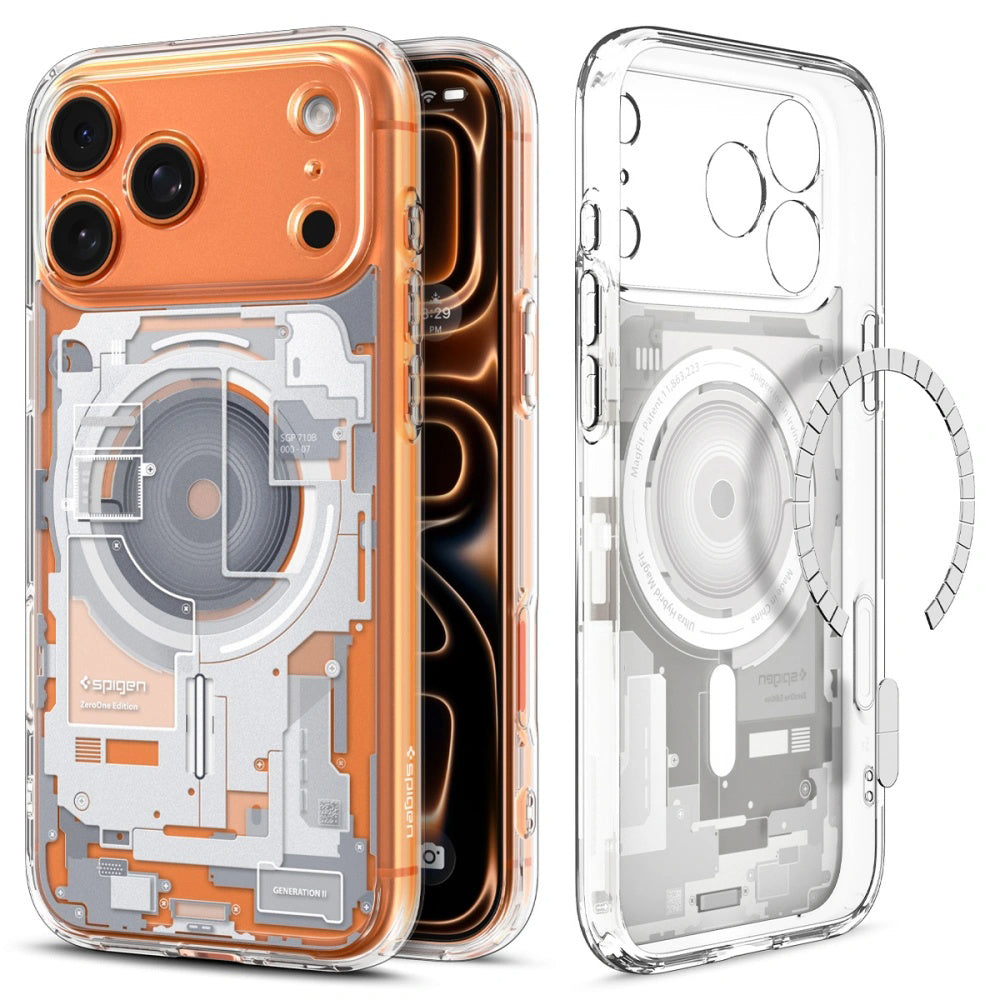 Futrola MagSafe za Apple iPhone 17 Pro Max, Spigen, Ultra Hybrid Zero One, Bijela ACS10287