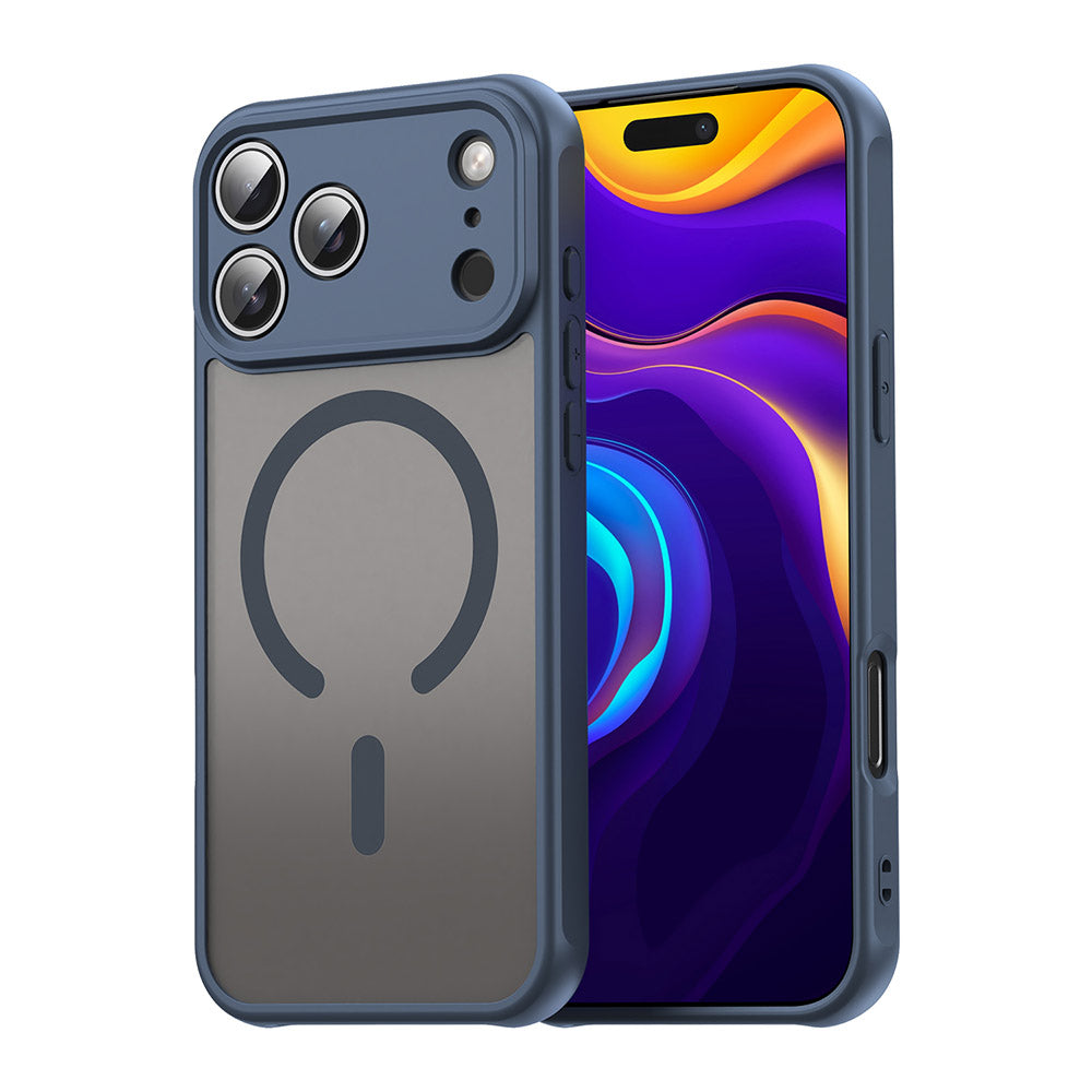 Futrola MagSafe za Apple iPhone 17 Pro Max, Techsuit, HaloFrost II, Tamnoplava