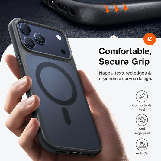 Futrola MagSafe za Apple iPhone 17 Pro Max, Torras, Guardian, Crna