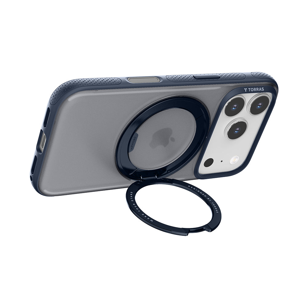 Husa MagSafe za Apple iPhone 17 Pro Max, Torras, Ostand R Fitness, Tamnoplava