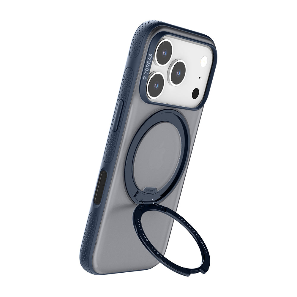 Husa MagSafe za Apple iPhone 17 Pro Max, Torras, Ostand R Fitness, Tamnoplava