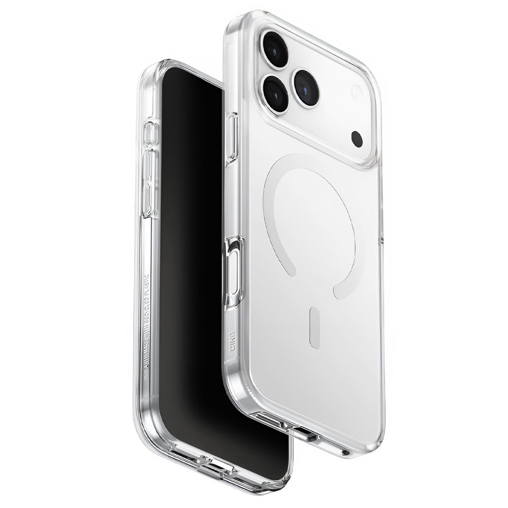Futrola MagSafe za Apple iPhone 17 Pro Max, UNIQ, Clario MagClick, Prozirna