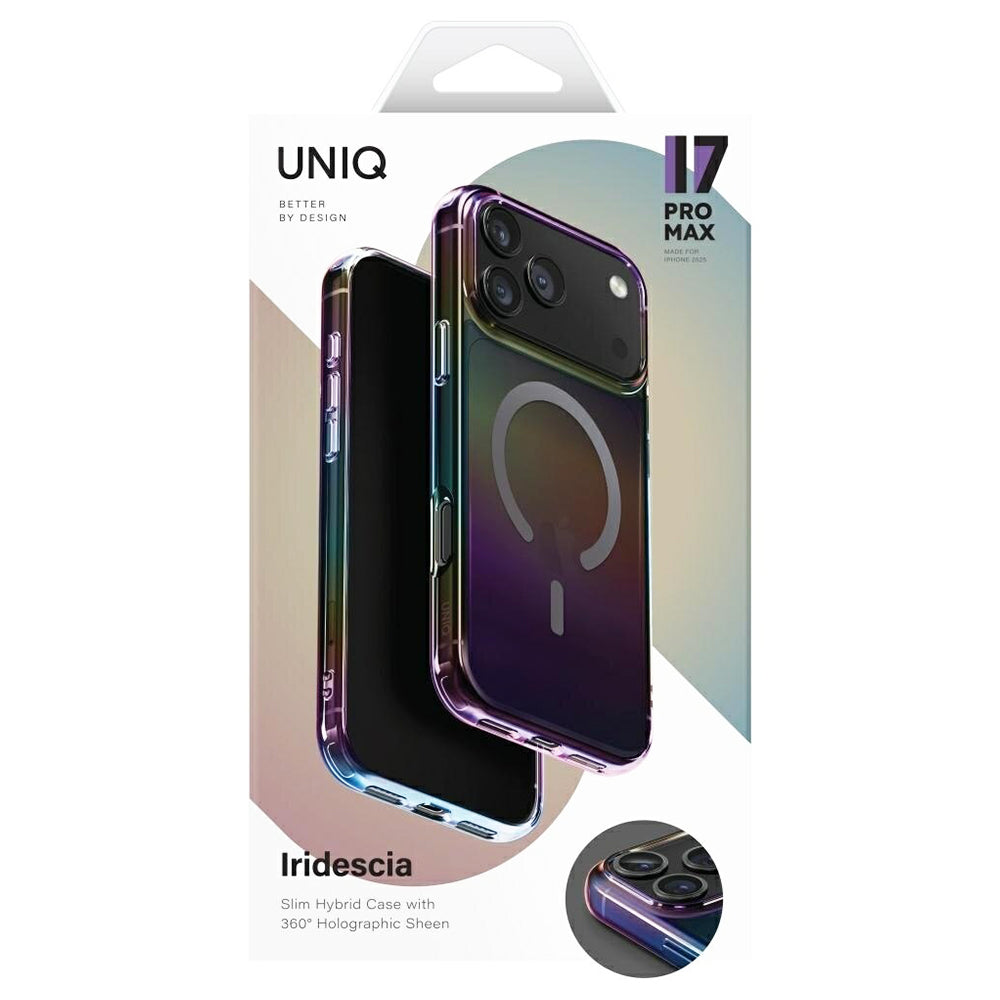 Futrola MagSafe za Apple iPhone 17 Pro Max, UNIQ, Iridescia MagClick, Aurora