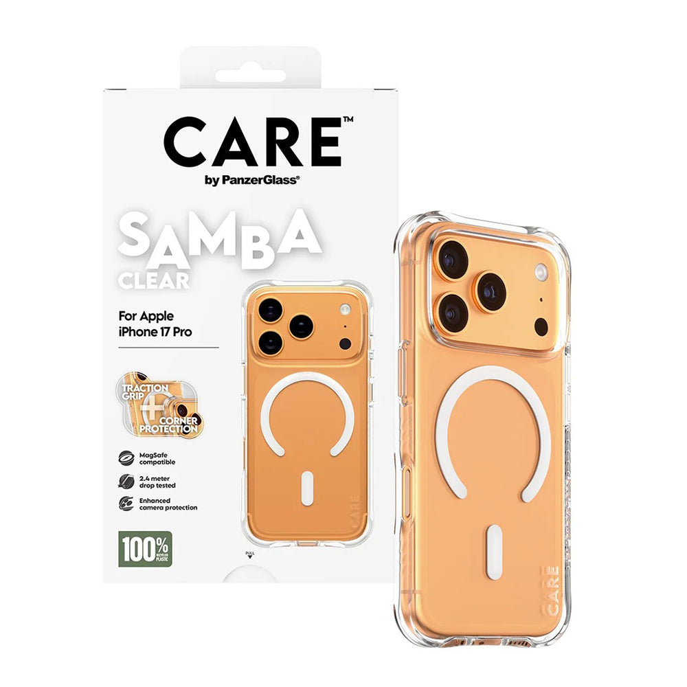 Futrola MagSafe za Apple iPhone 17 Pro, PanzerGlass, Care Fashionable, Bijela Transparentna