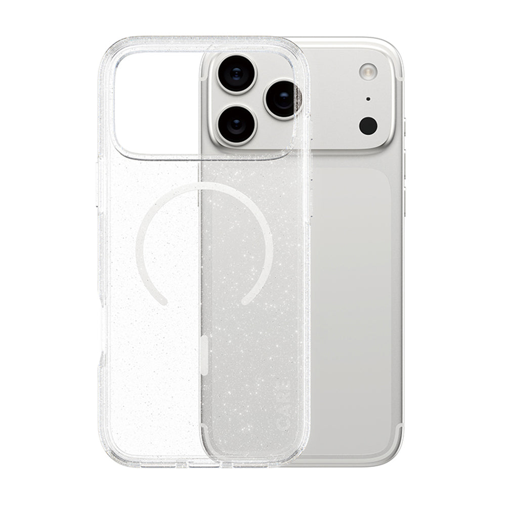 Futrola MagSafe za Apple iPhone 17 Pro, PanzerGlass, Care Urban Explorer Star Lit, Bijela Prozirna