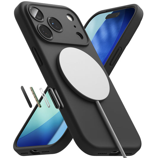 MagSafe futrola za Apple iPhone 17 Pro, Ringke, Silikon, Crna