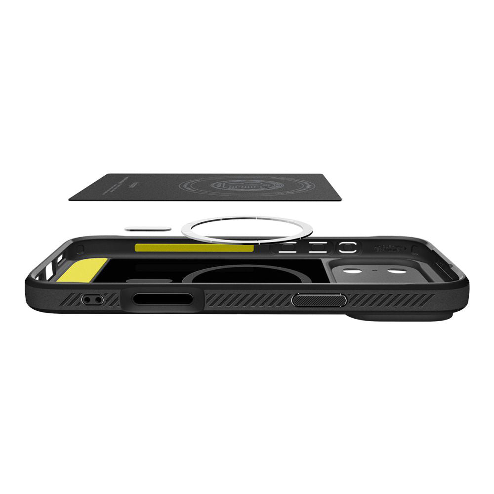 Futrola MagSafe za Apple iPhone 17 Pro, Spigen, Rugged Armor, Mat Crna ACS10329