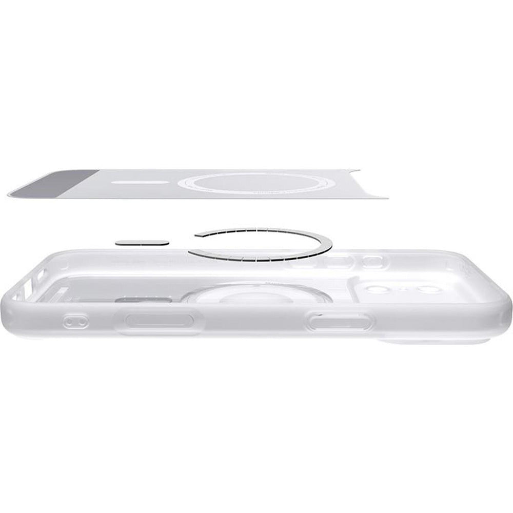 Futrola MagSafe za Apple iPhone 17 Pro, Spigen, Ultra Hybrid Classic, Srebrna