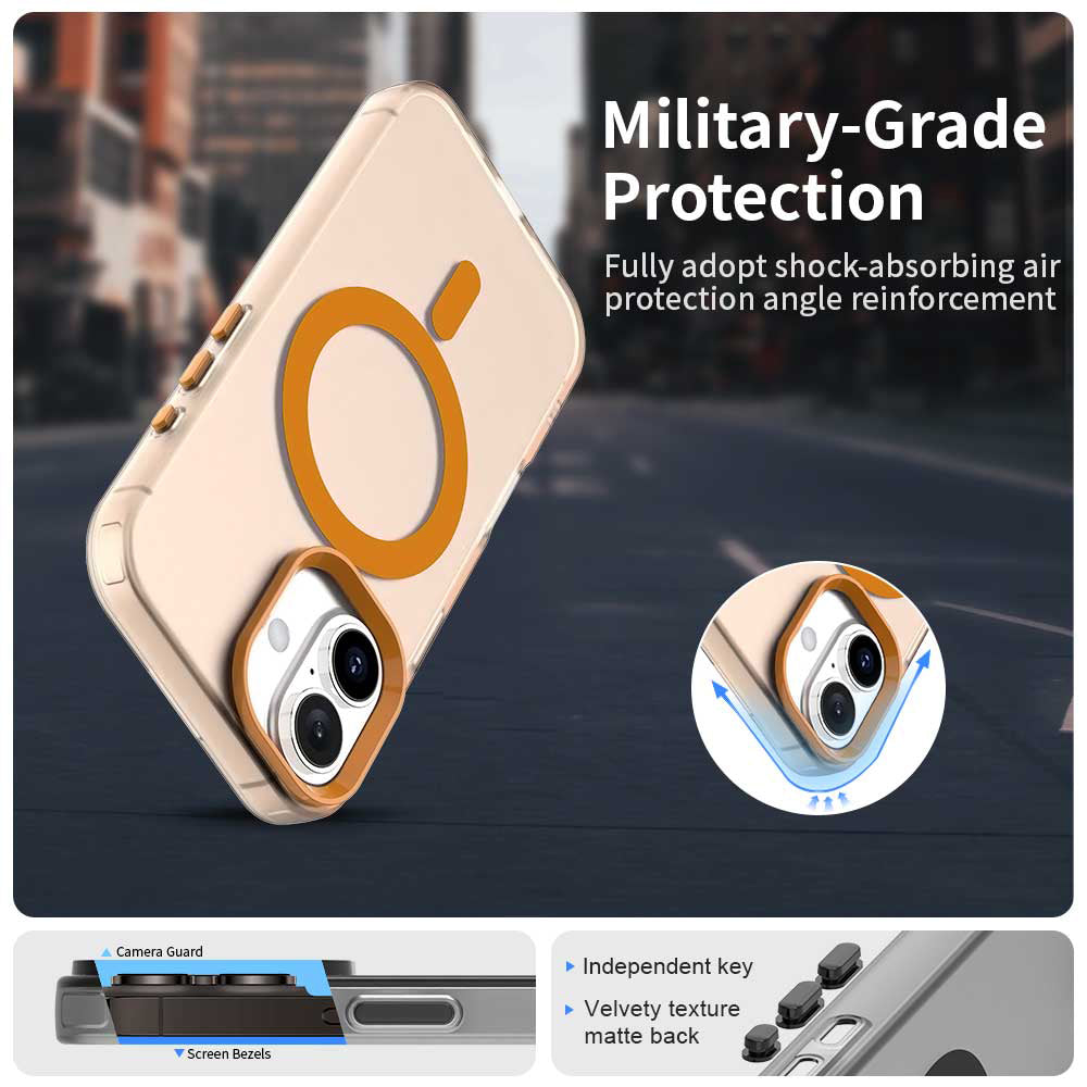MagSafe futrola za Apple iPhone 17 Pro, Techsuit, CandyCase, Narančasta
