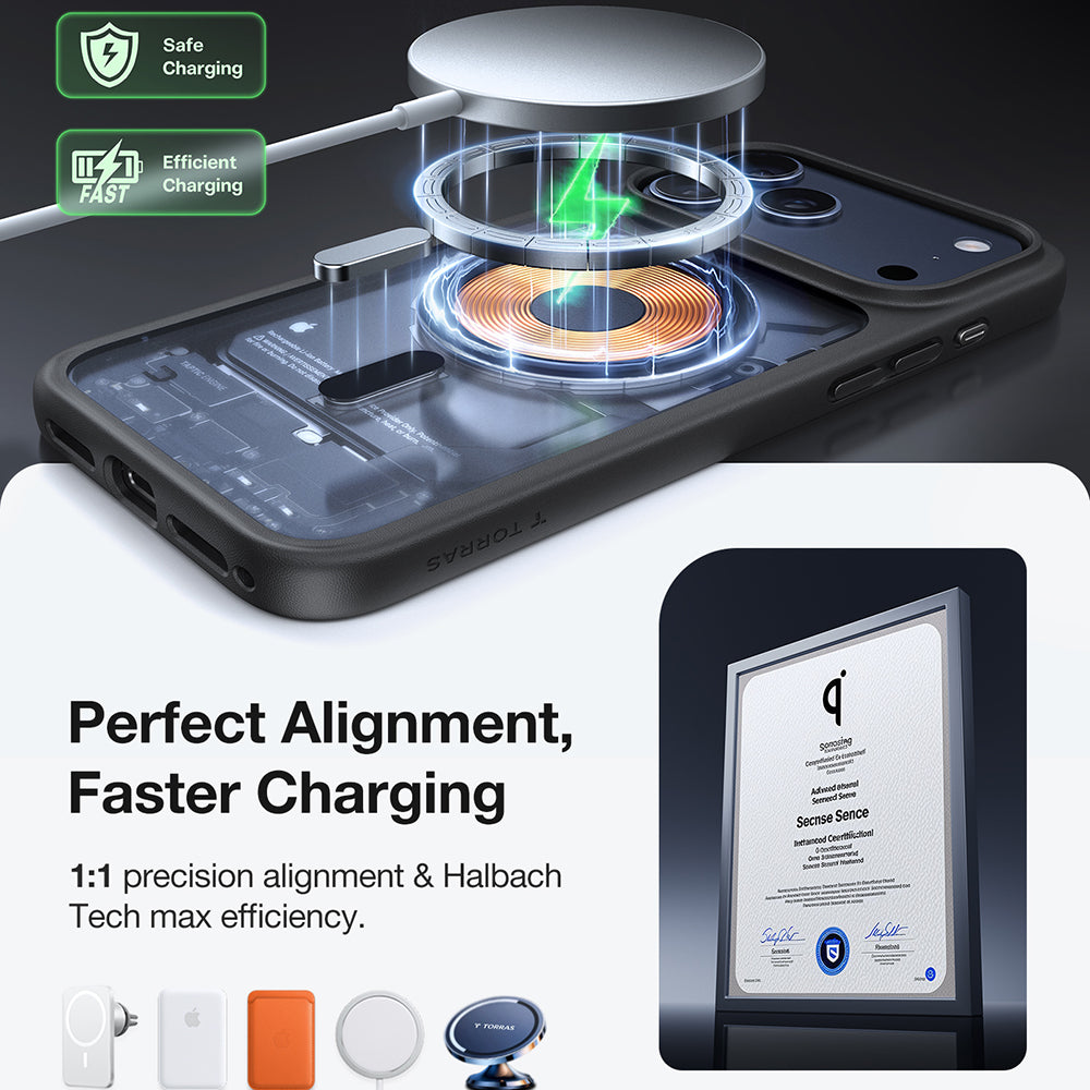 MagSafe futrola za Apple iPhone 17 Pro, Torras, Guardian, Crna