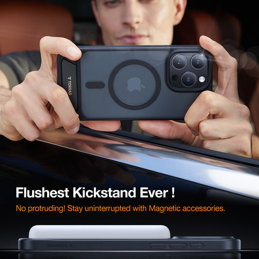 MagSafe futrola za Apple iPhone 17 Pro, Torras, Pstand, Crna