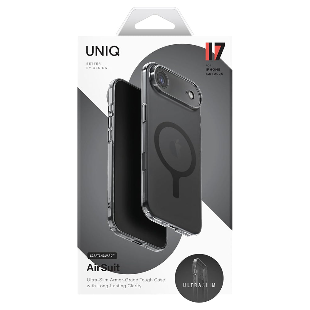 Futrola MagSafe za Apple iPhone 17 Pro, UNIQ, AirSuit MagClick, Crna