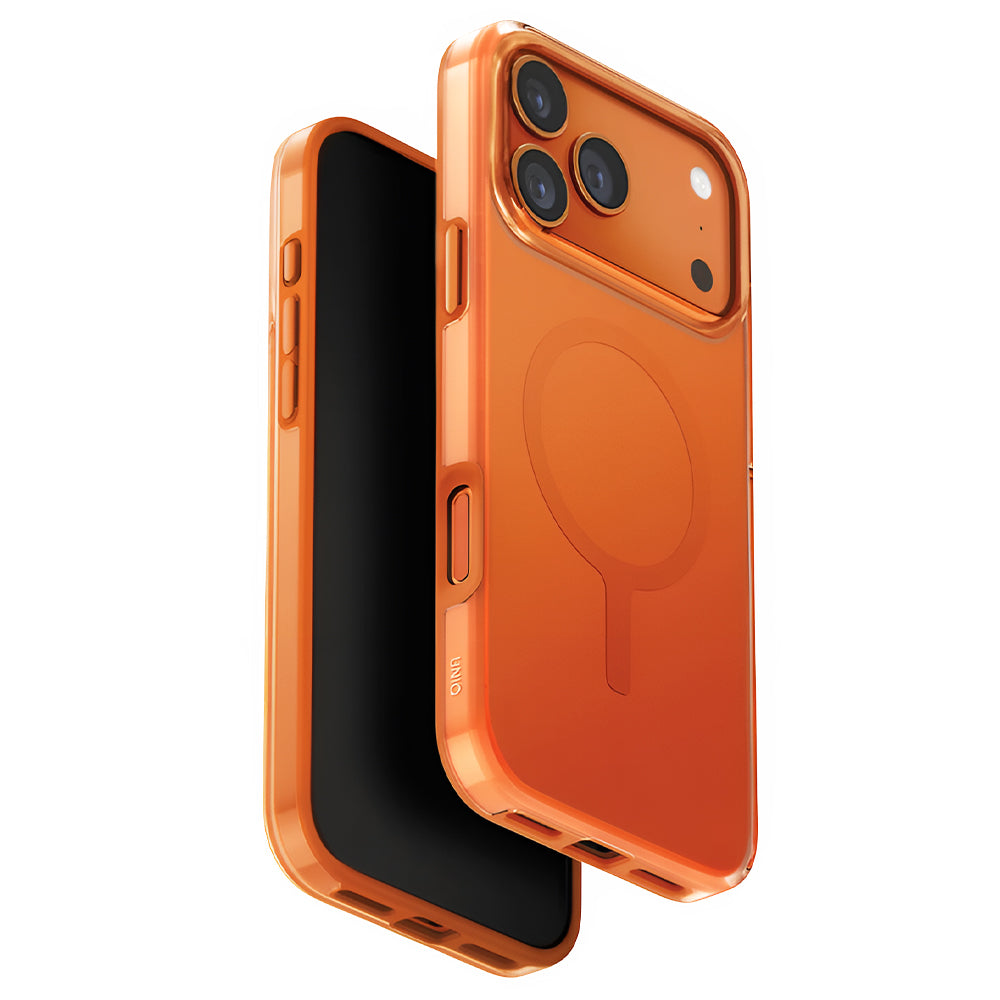 Futrola MagSafe za Apple iPhone 17 Pro, UNIQ, Clario MagClick, Narančasta