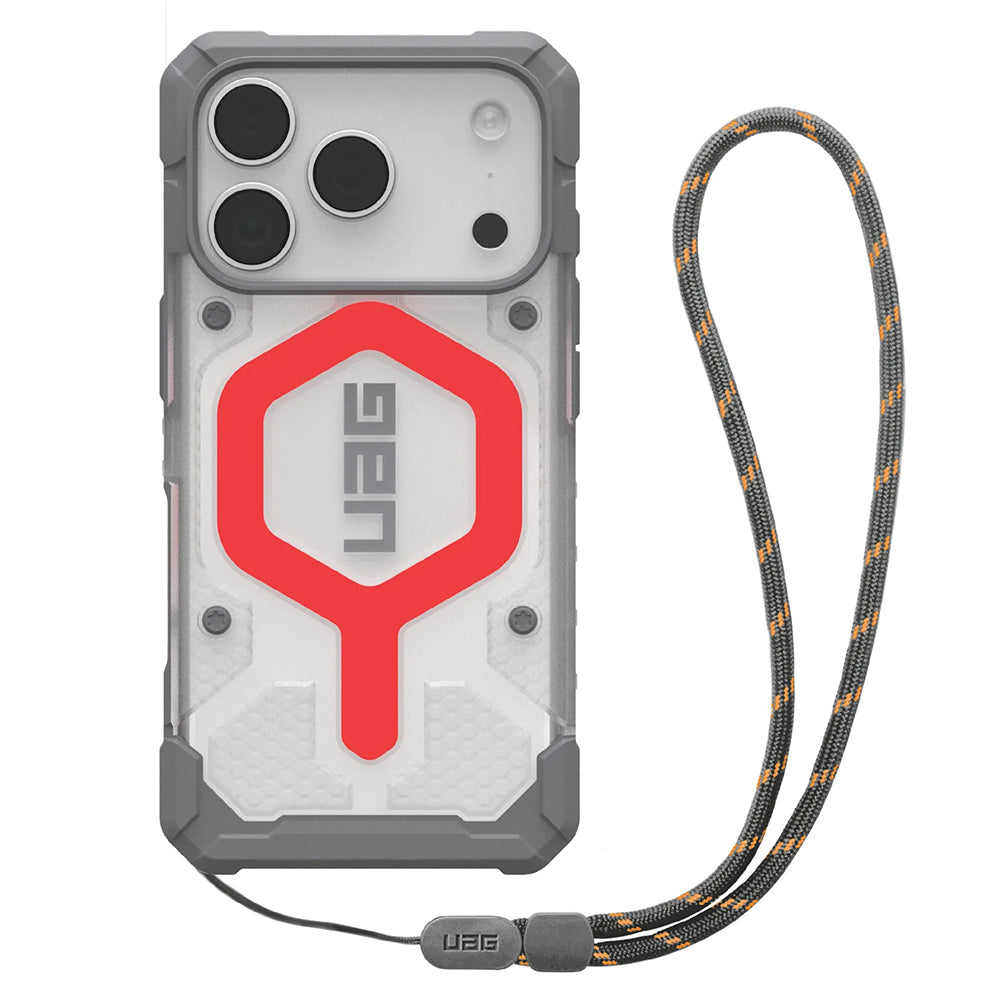 Futrola MagSafe za Apple iPhone 17 Pro, Urban Armor Gear, Pathfinder Clear with Lanyard, Ružičasta