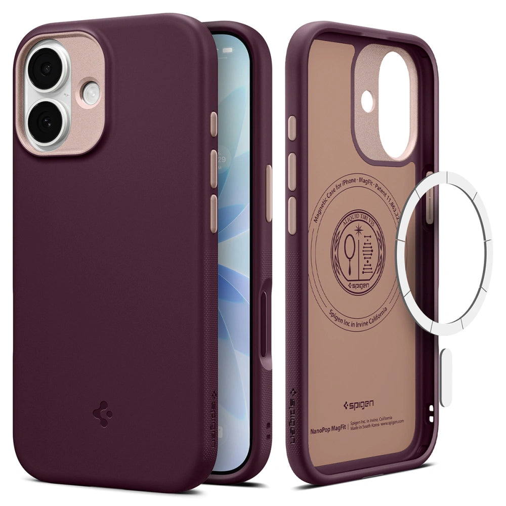MagSafe futrola za Apple iPhone 17, Spigen, Caseology Nano Pop, Višnja ACS10365