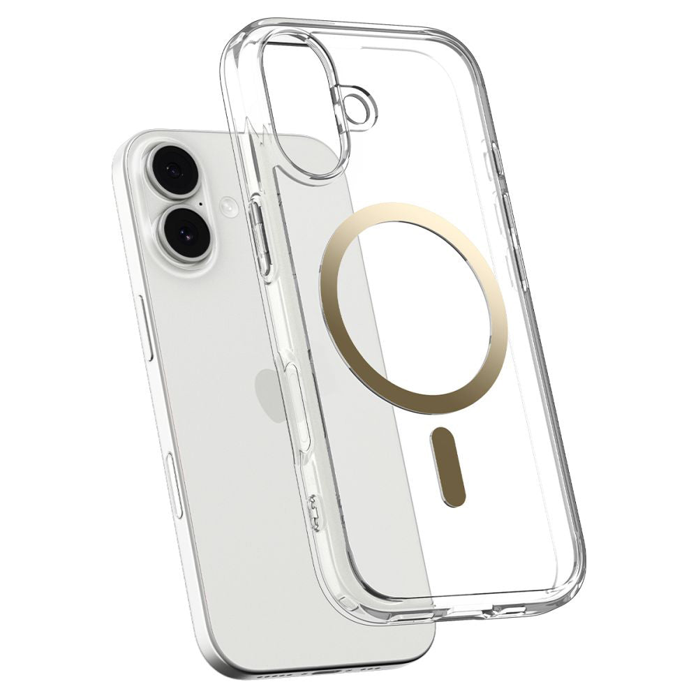 Futrola MagSafe za Apple iPhone 17, Spigen, Ultra Hybrid, Prozirno Zlatna ACS10382