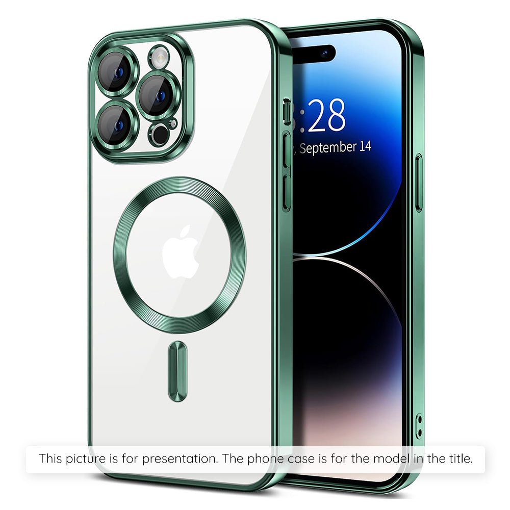 MagSafe futrola za Apple iPhone 17, Techsuit, Luxury Crystal, Tamno Zelena